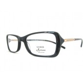 Ladies Guess by Marciano Designer Optical Glasses Frames, complete with case, GM 114 Black/Gold 